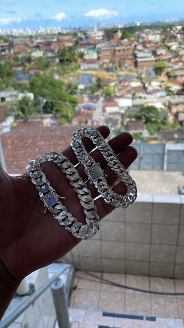 Pulseira 13mm Elo Duplo