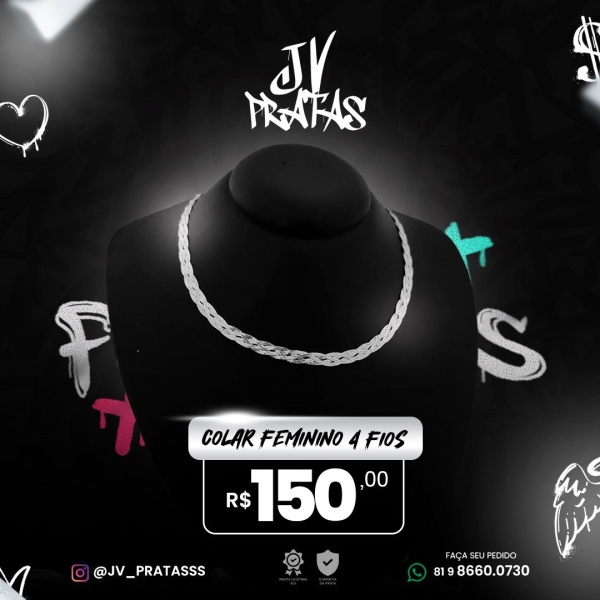 Colar 4 Fios