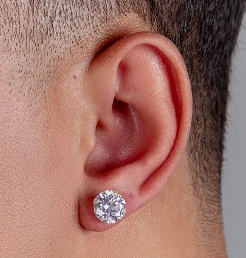 Brinco 10mm Zircônia 💎